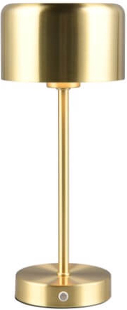 Rl live your light reality jeff - table lamp - brass matt - incl. 1x SMD 1.5w - touch function - rechargeable - dimmable-0