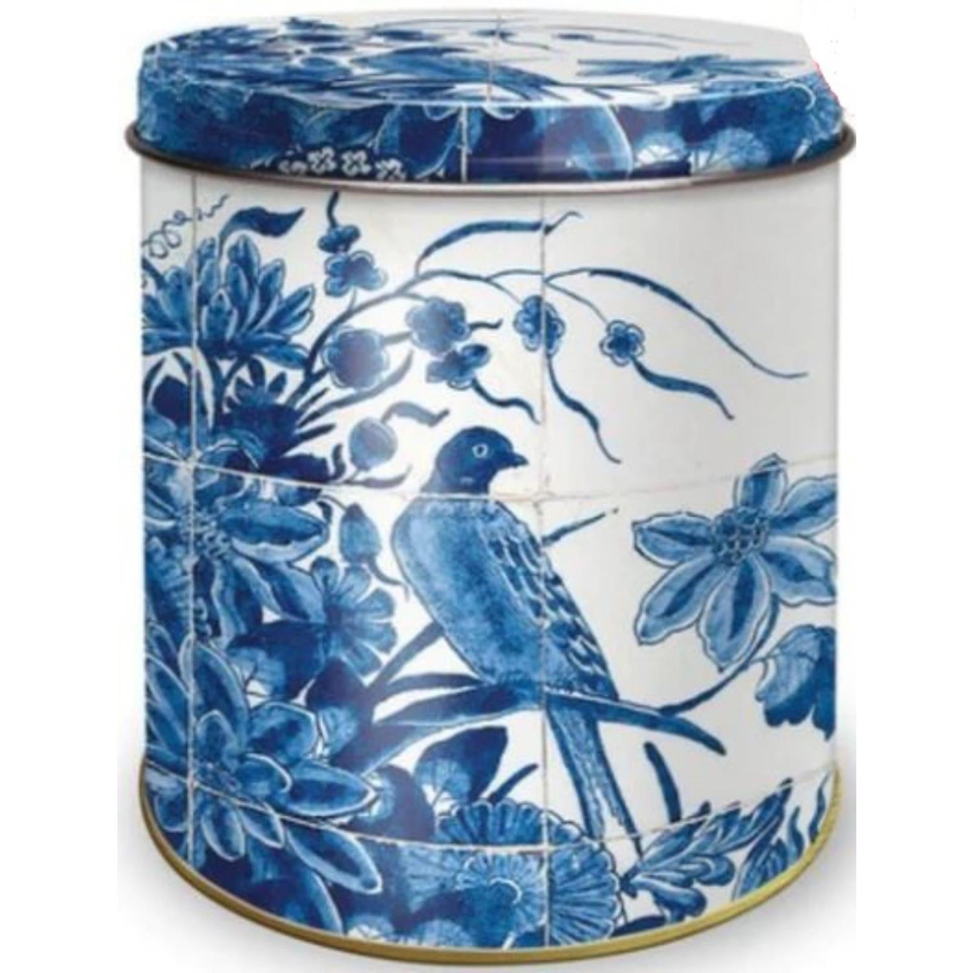 Delft blue storage tin ø10xh11.5cm-0