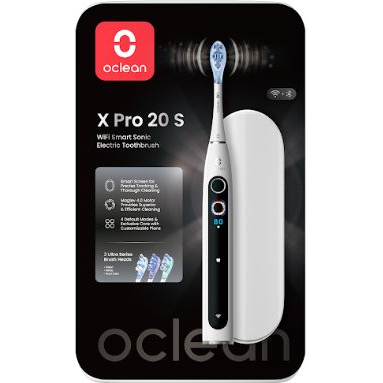 Oclean X Pro 20 S White Elektromos Fogkefe Szett-0