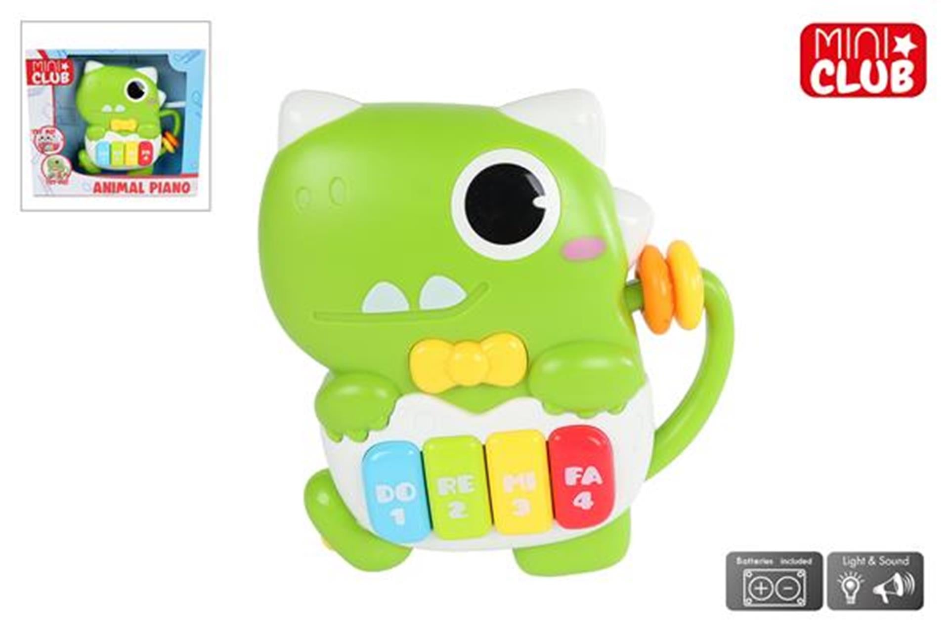 Mini Club animal piano dino with light and sound-0