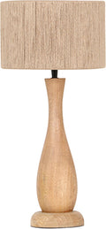Trio toba - table lamp - natural - excl. 1x e27 4 w - cord switch-0