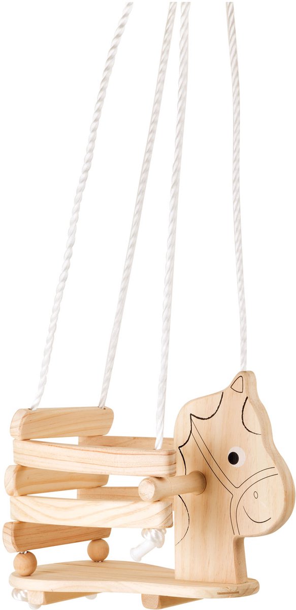 Small foot - wooden horse swing, 145cm-0