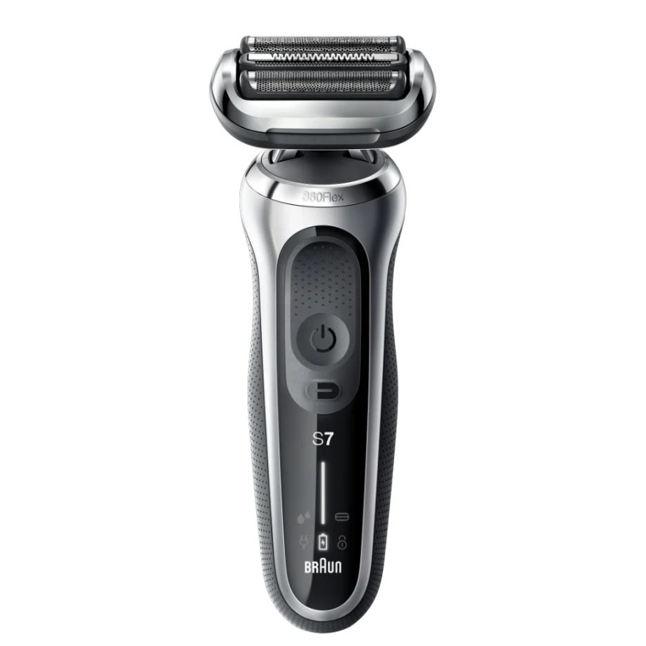 Braun Series 7 71-S7200c Szitaborítású vágófejes borotva Vágó Fekete, Ezüst-0