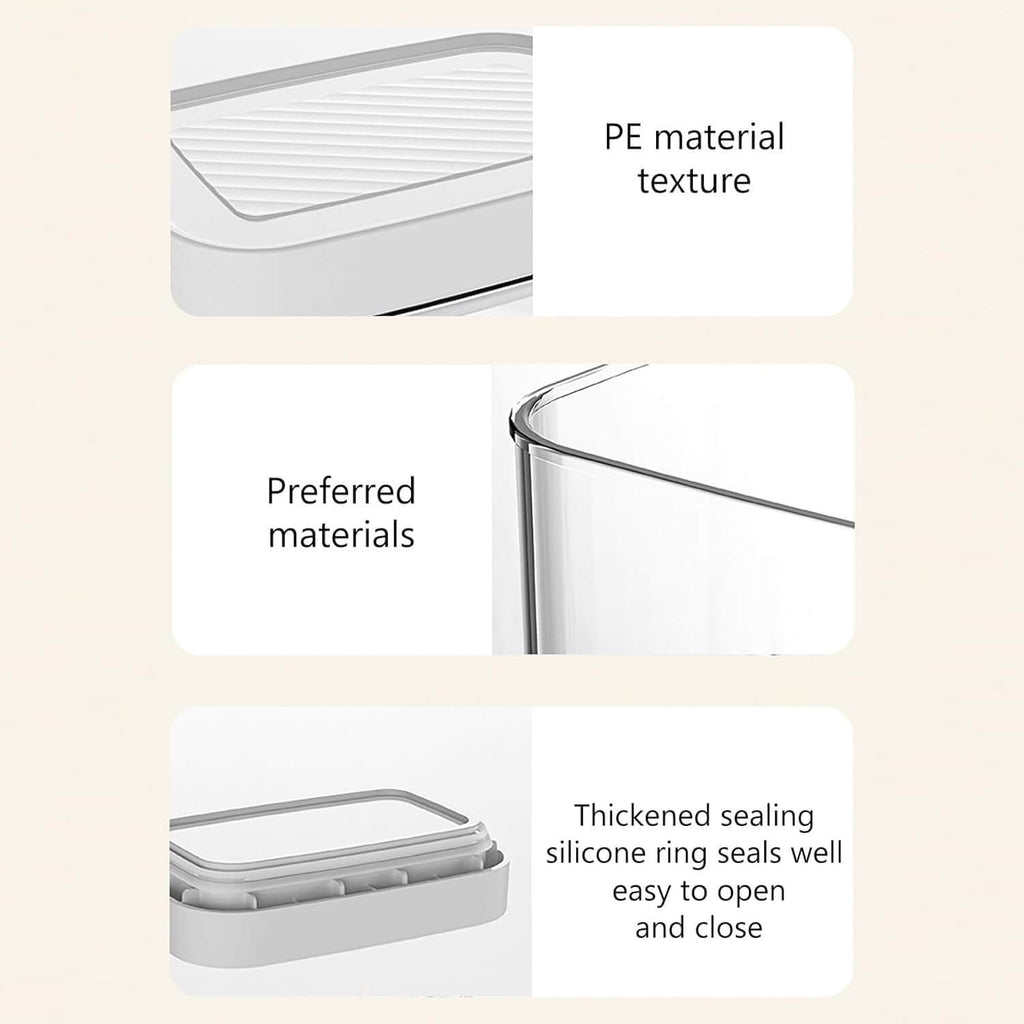 Elegant White Airtight Container – 600ML