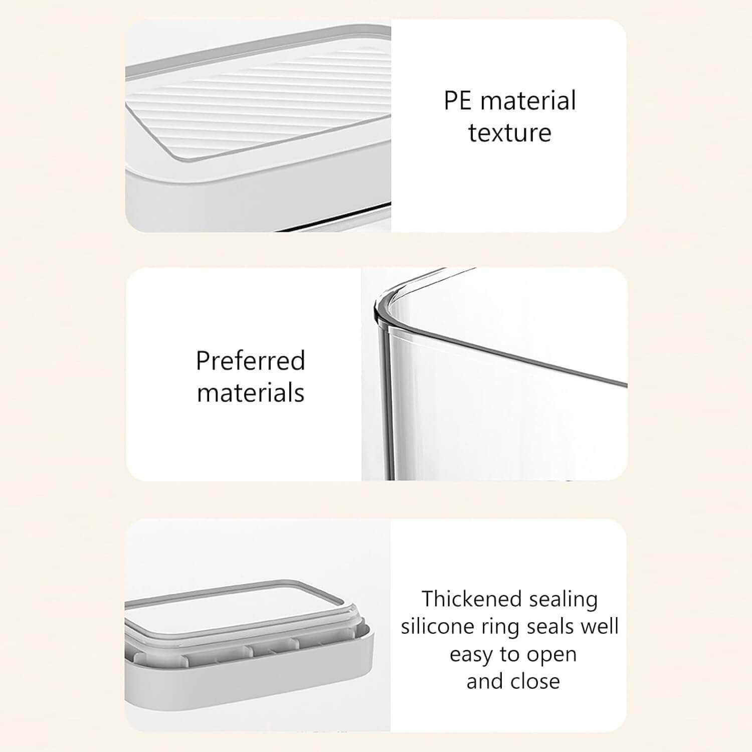 Elegant White Airtight Container – 1800ML-3