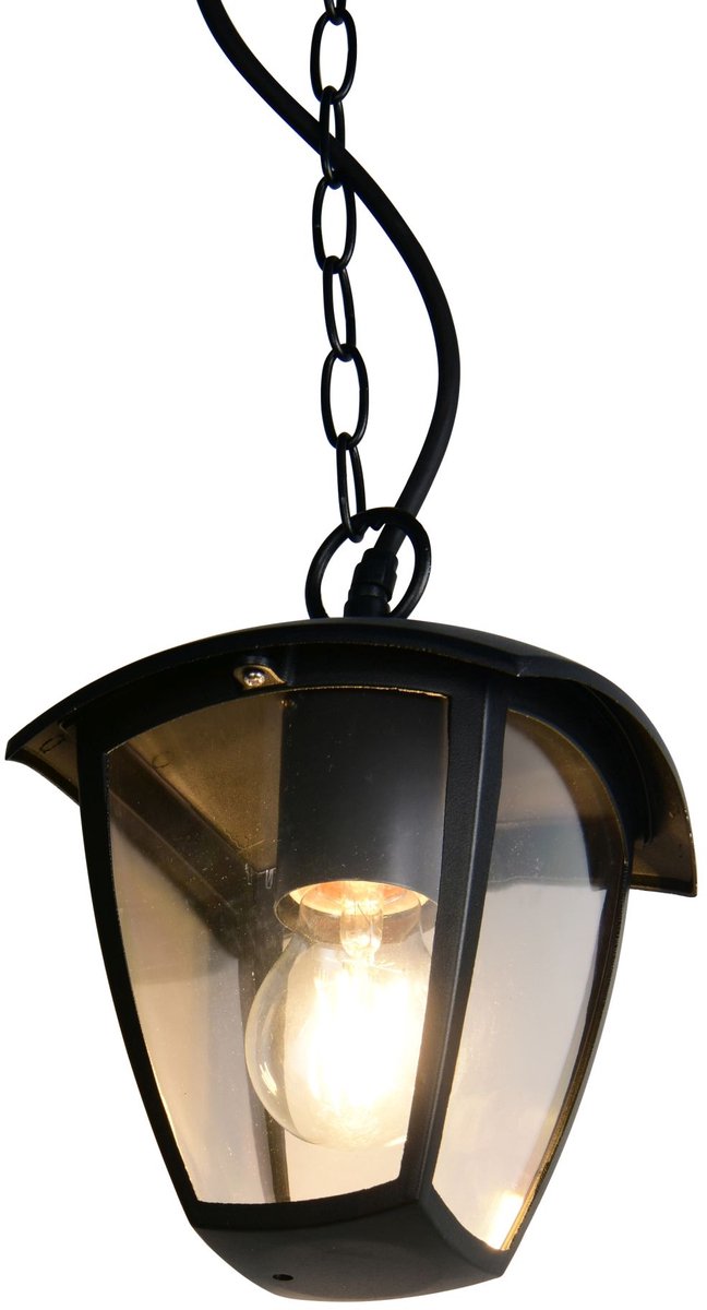 Trio venta - hanging lamp - black matt - excl. 1x e27 4 w - ceiling mounting - outdoor lighting - ip44-0