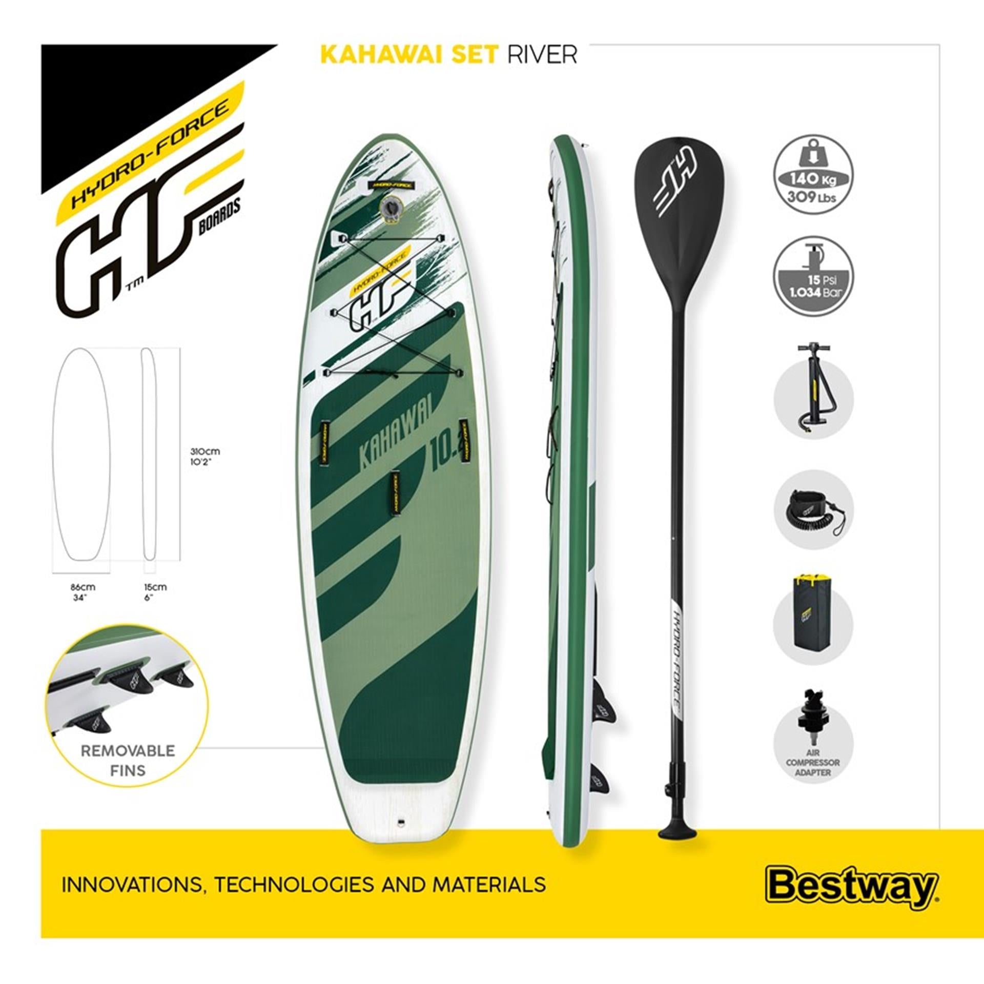 Bestway Hydro-Force Kahawai SUP Board 316cm Set-0
