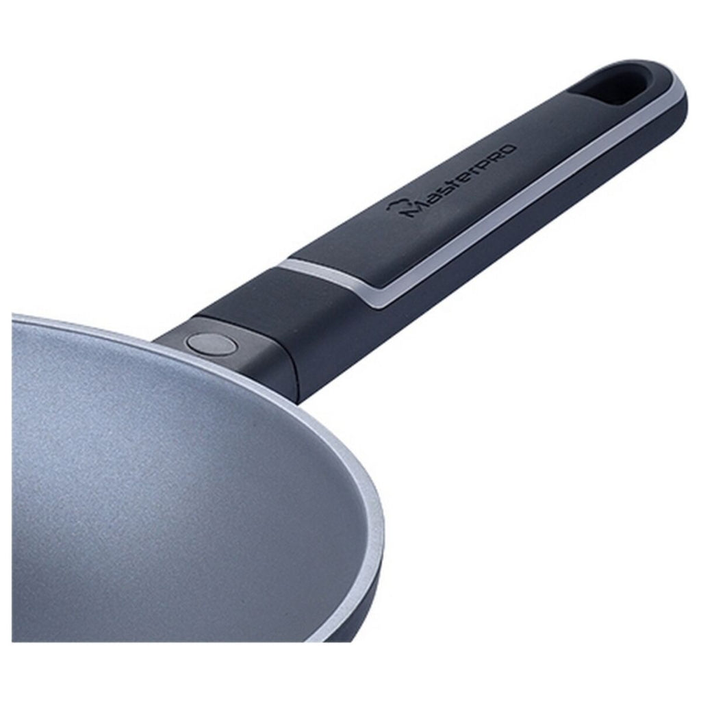 Wok Pan Masterpro Indigo Black Aluminium (Ø 28 cm)-8