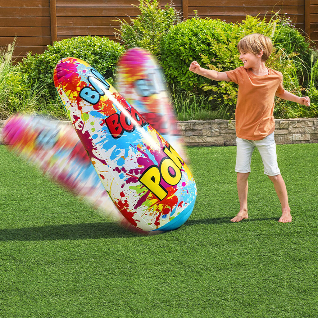 Children's Inflatable Boxing Punchbag with Stand Bestway Comics 119 cm-1