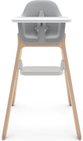 Uppababy ciro chloe - high chair - gray - wood - adjustable footrest - removable eating tray-0