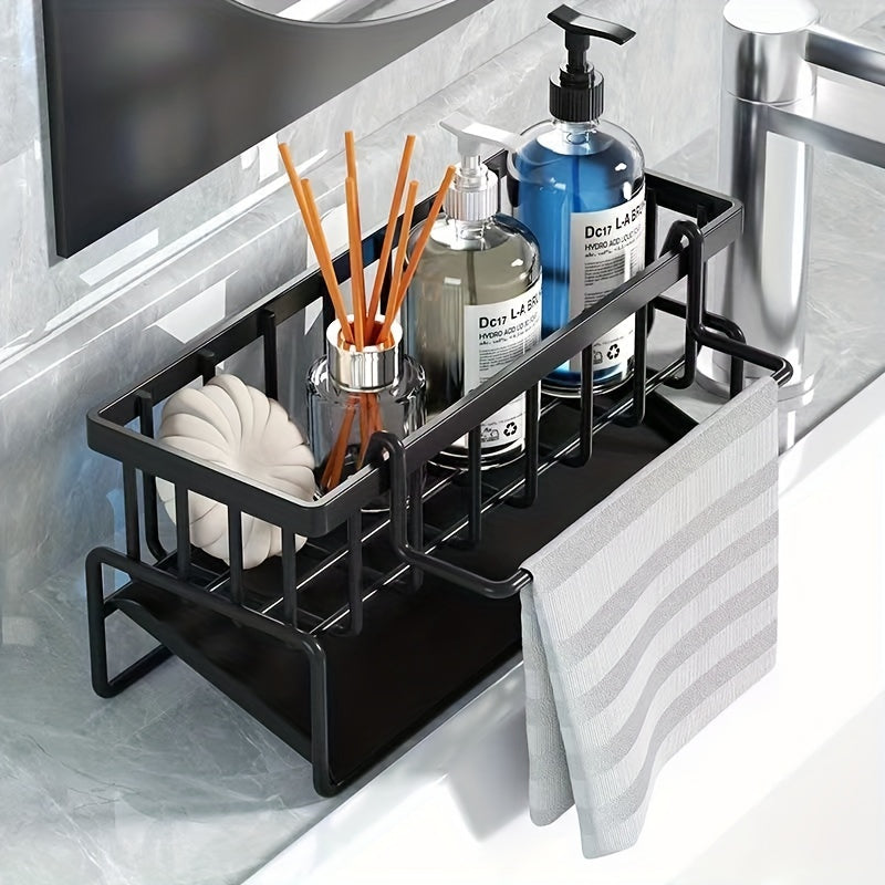 NNETM Rag Holder Sponge Drain Basket for Bathroom & Kitchen