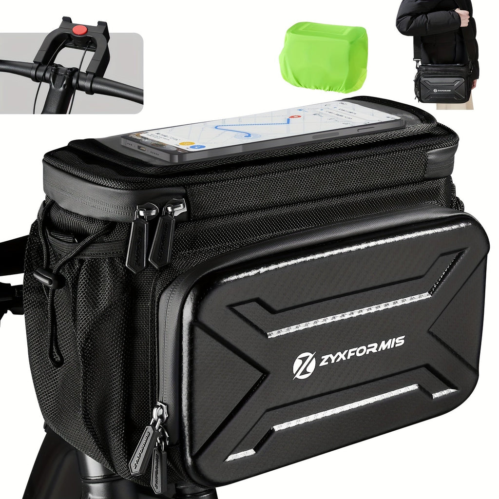 Bicycle Handlebar Bag with Phone Case Mount-4