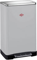 Wesco big double boy waste separator | 36 liters | duo pedal bin (2x18 litres) | metal - cool gray matt | trash-0