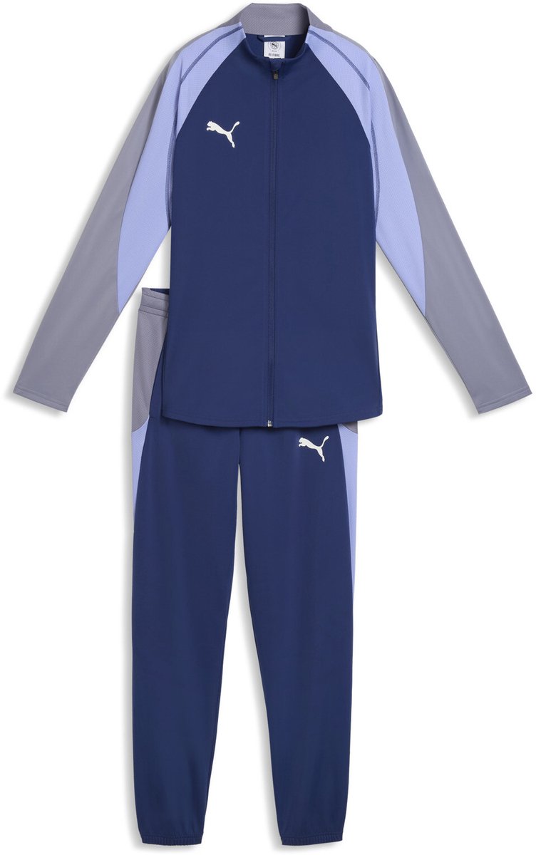 Puma individualblaze tracksuit women's tracksuit - blue jewel- white-intense lavender-0