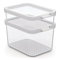 Rotho cauma set refrigerator organizer 1.2l + 2.15l transparent-0