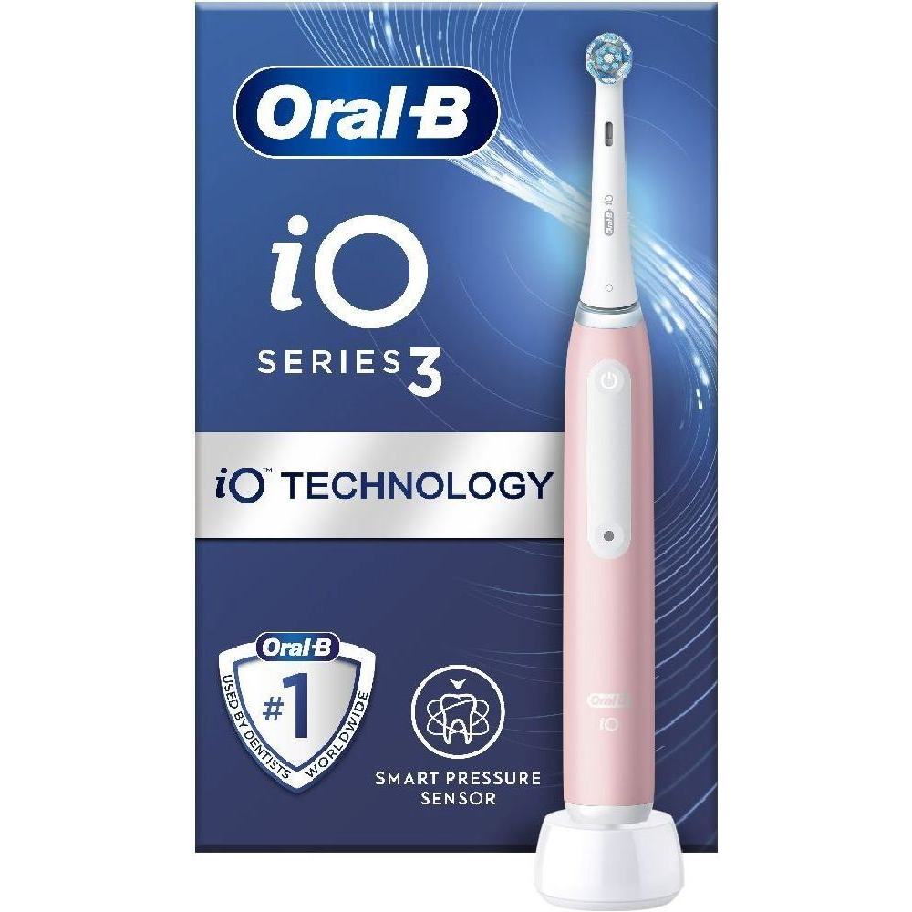 Oral-B iO Series 3 elektromos fogkefe Blush Pink-0
