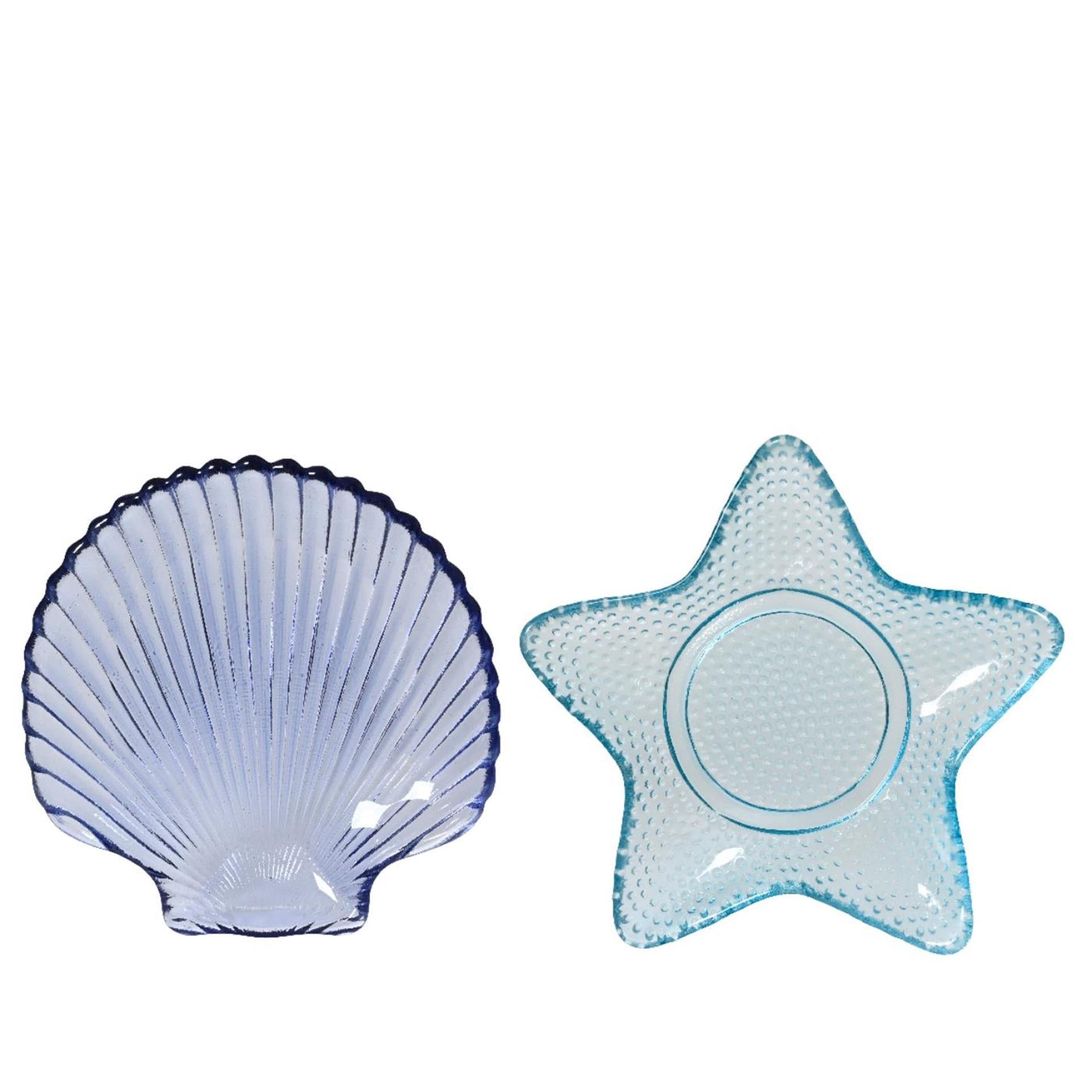 Decoris plate glass ø14cm shell or star-0