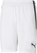 PUMA teamliga shorts heren sportbroek - white- black-0
