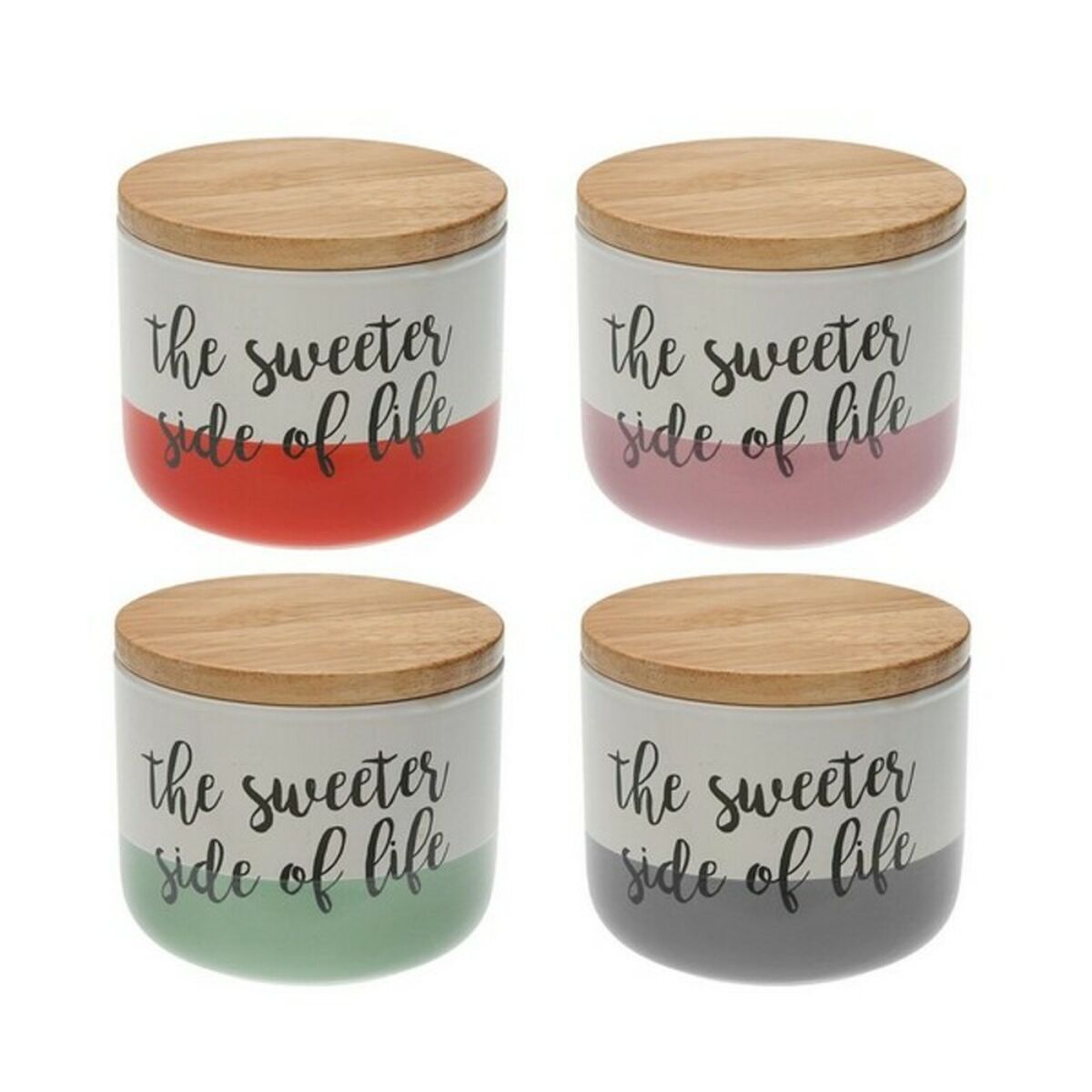 Tin Versa The Sweetes Side Of Life Foldable Porcelain Wood (10 x 8,2 x 10 cm)-0