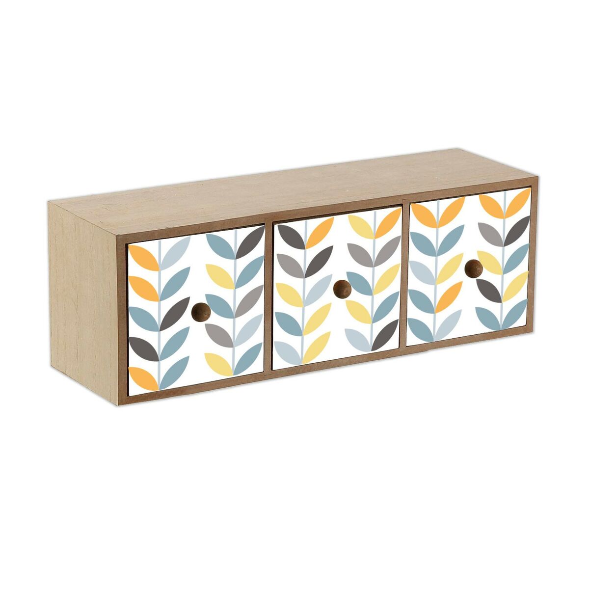 Jewelry box Versa Erin 11 x 11 x 33 cm MDF Wood-0