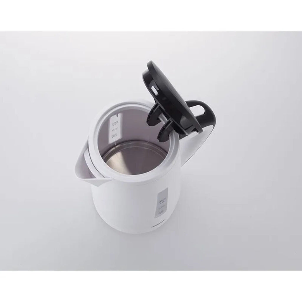 Kettle JATA White Black 2200 W Stainless steel Plastic 1 L-2