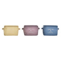 Basket DKD Home Decor Yellow Blue Maroon Canvas Modern 20 x 16 x 15 cm (3 Units)-0