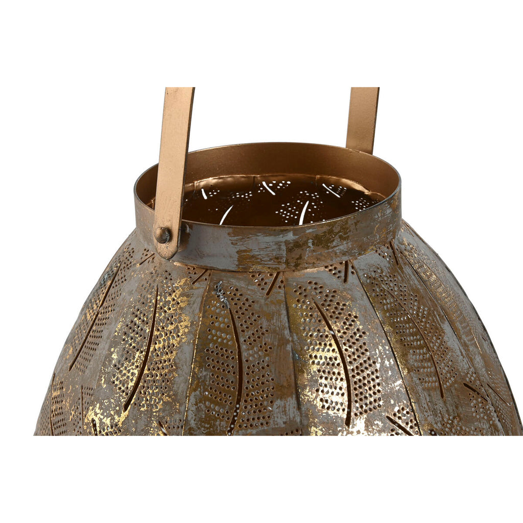 Table Mat Set Home ESPRIT Golden Metal 25 x 25 x 28 cm (3 Units)-3