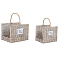 Log Stand Home ESPRIT Natural wicker 47 x 35 x 54 cm (2)-0