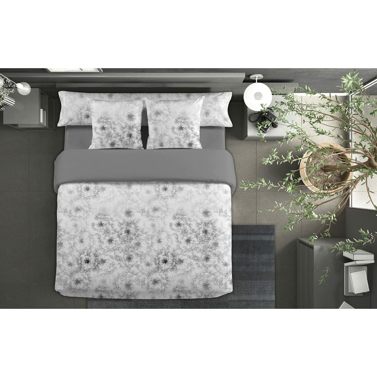 Duvet cover set Pierre Cardin JEWEL Grey Double 3 Pieces-2
