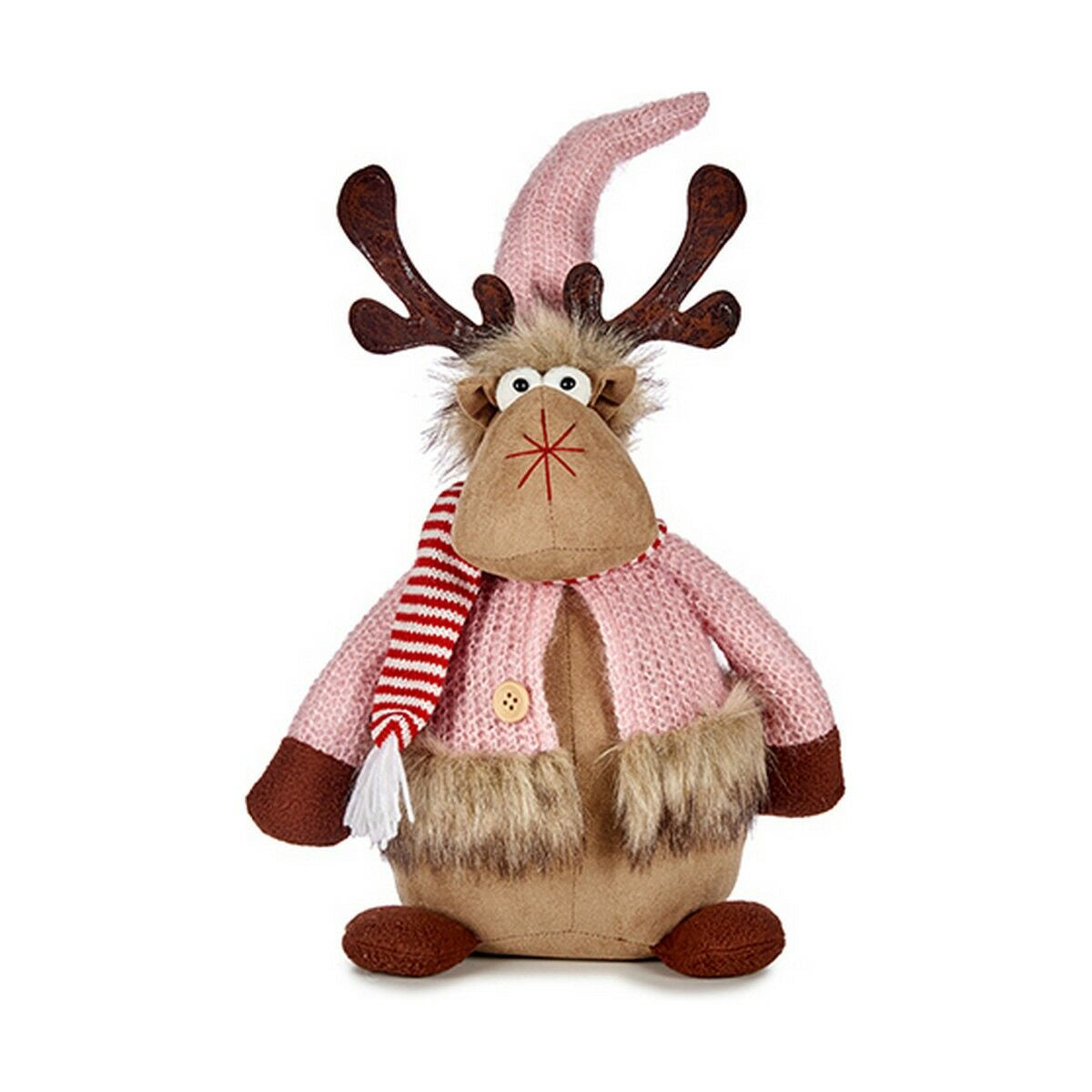 Christmas Reindeer Krist+ Brown Pink 15 x 43 x 19 cm-0