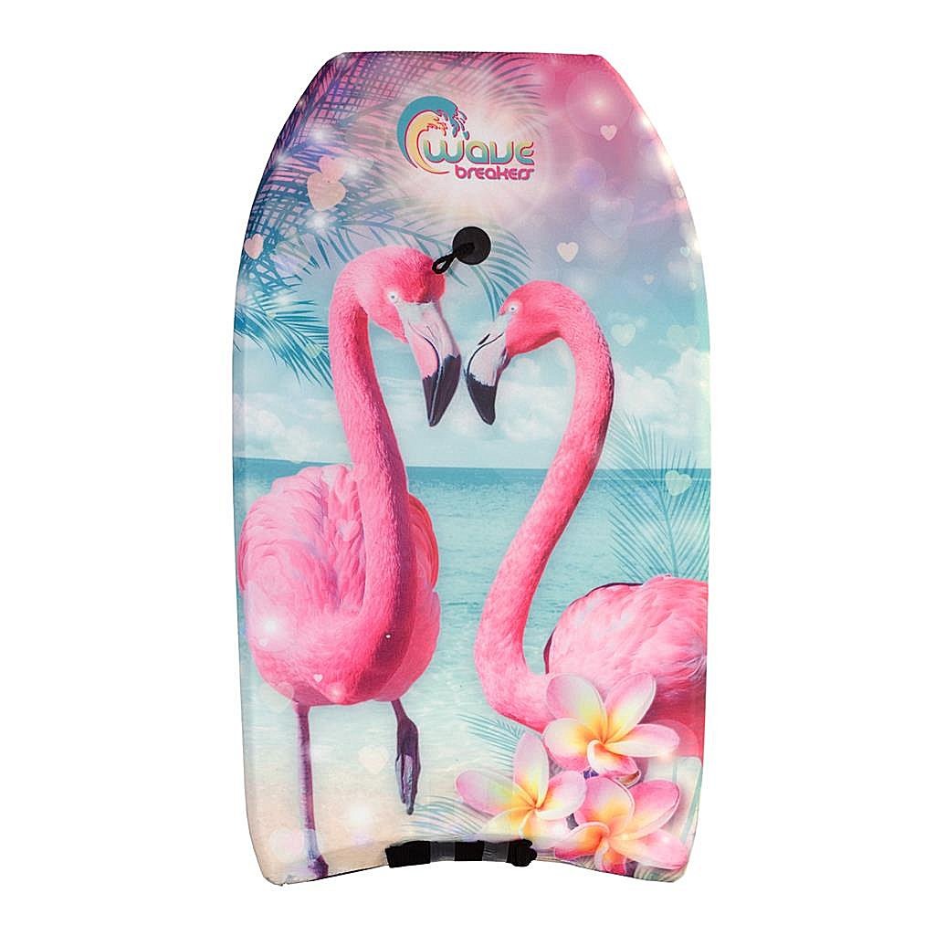 Wave breakers bodyboard with flamingo print 83 cm-0