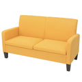 NNEVL 2-Seater Sofa 135x65x76 cm Yellow
