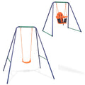 Vidaxl 2-in-1 Toddler Swing Orange-0