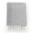 NNEVL Throw Cotton Herringbone 125x150 cm Grey