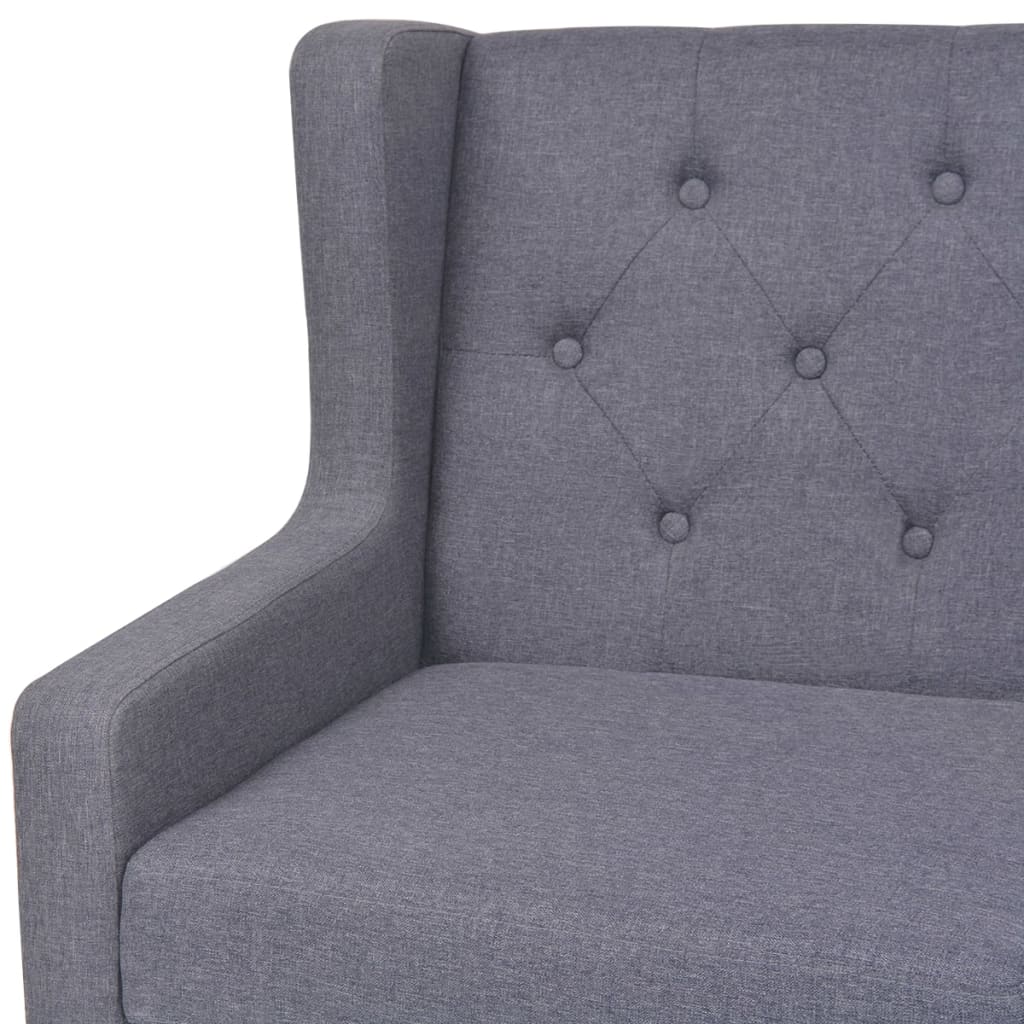 NNEVL 2-Seater Sofa Fabric Grey