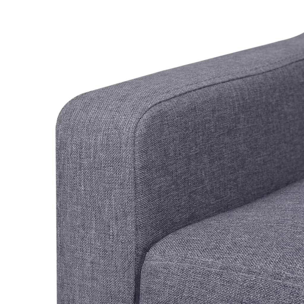 NNEVL 2-Seater Sofa Fabric Grey