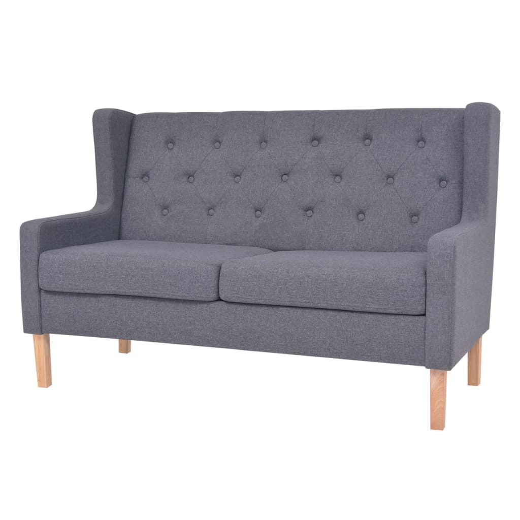NNEVL Sofa Set 3 Pieces Fabric Grey