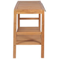 NNEVL Bathroom Vanity Cabinet Solid Teak 132x45x75 cm