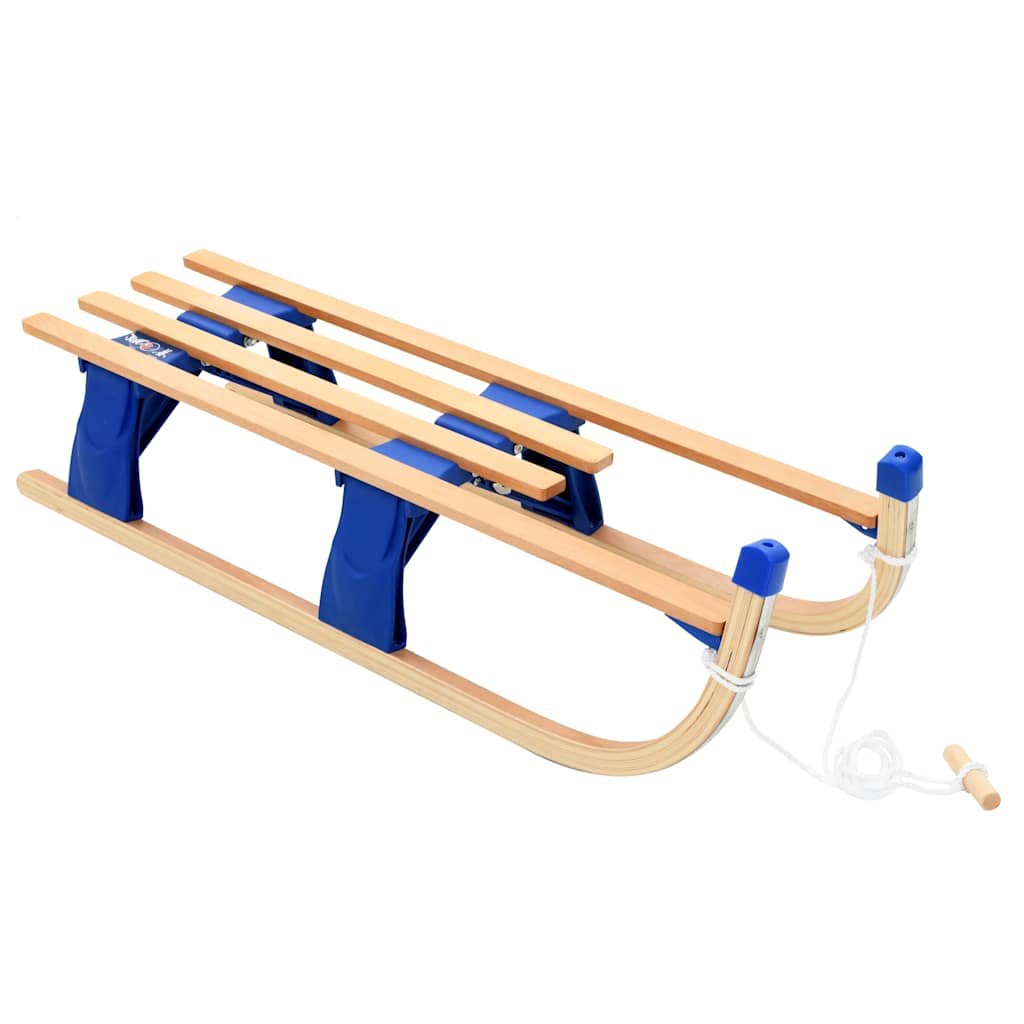 Vidaxl folding sled 110 cm wood-0