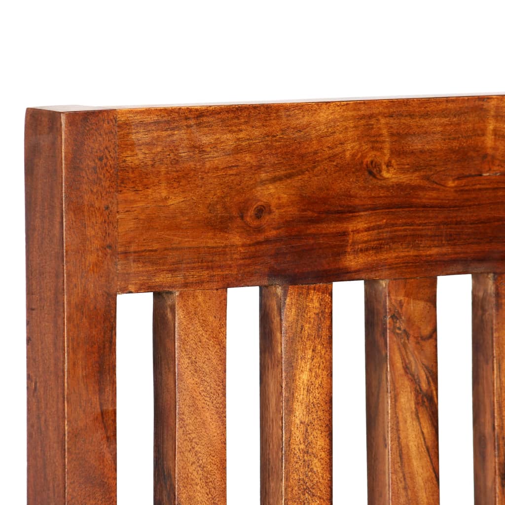 NNEVL Dining Table Set 7 Pieces Solid Acacia and Mango Wood