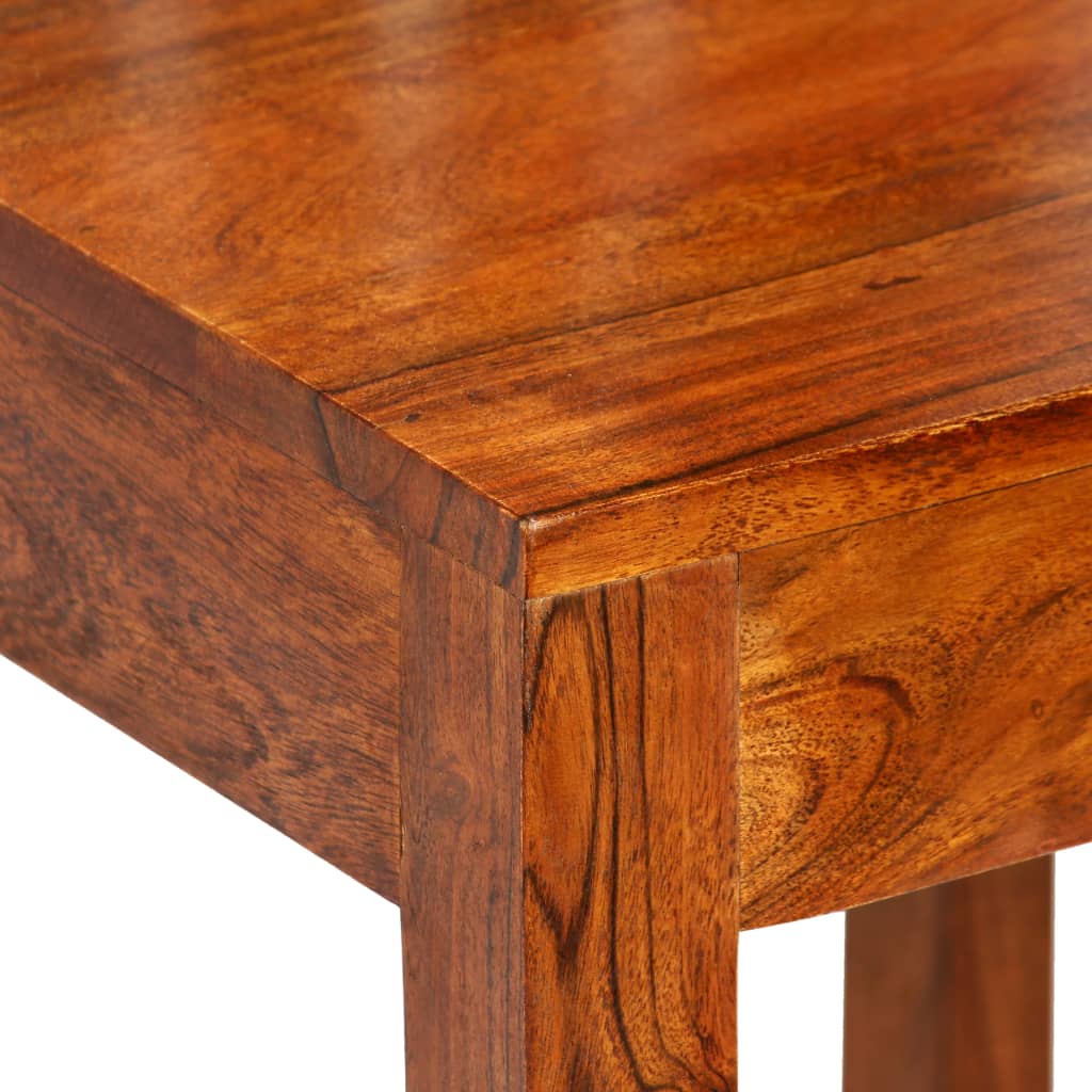 NNEVL Dining Table Set 7 Pieces Solid Acacia and Mango Wood