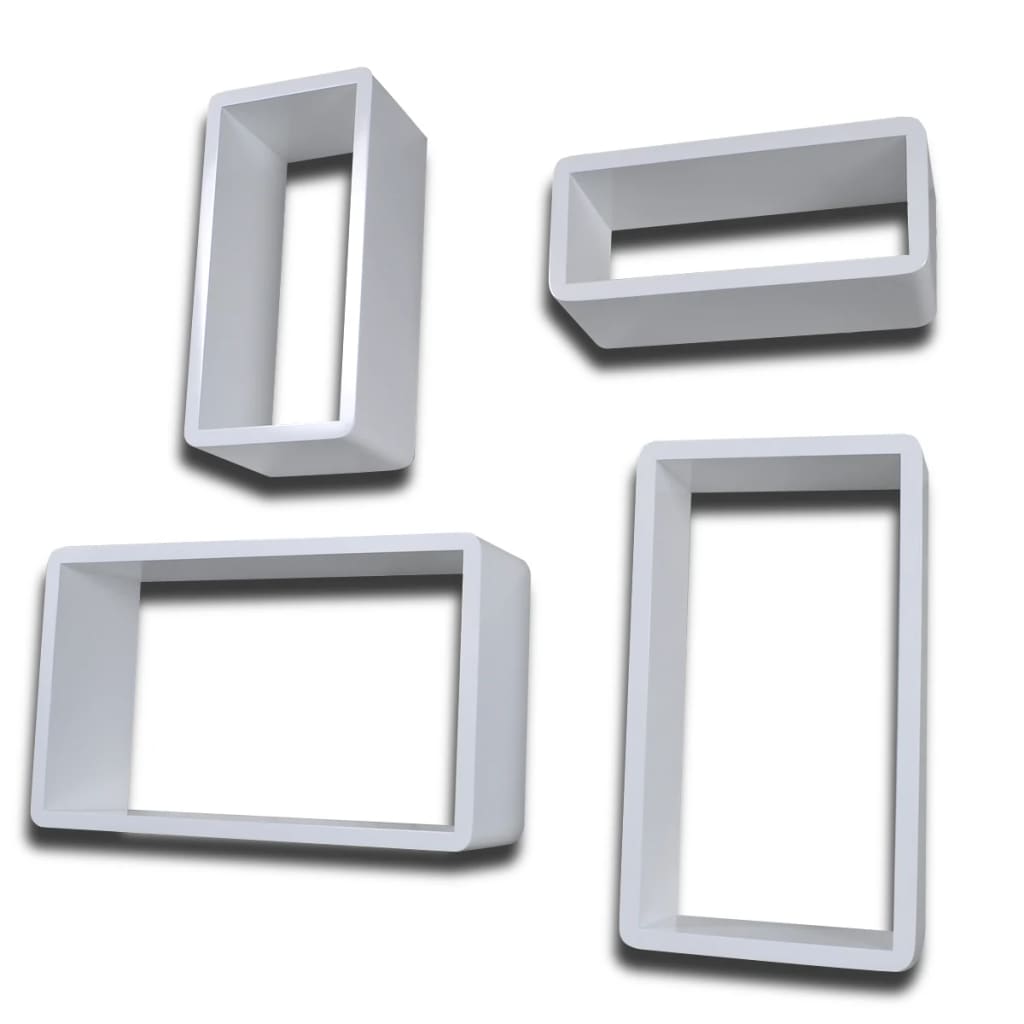 NNEVL Wall Cube Shelves 8 pcs White