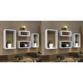 NNEVL Wall Cube Shelves 8 pcs White