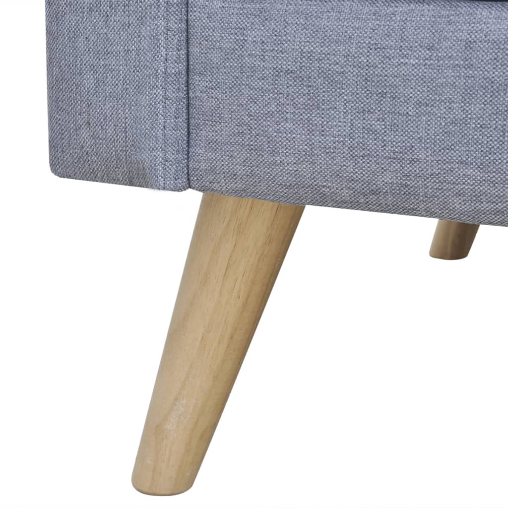 NNEVL Sofa 2-Seater Fabric Light Grey