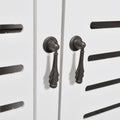 NNEVL Bathroom Cabinet Albuquerque Wood White 46x24x117.5 cm
