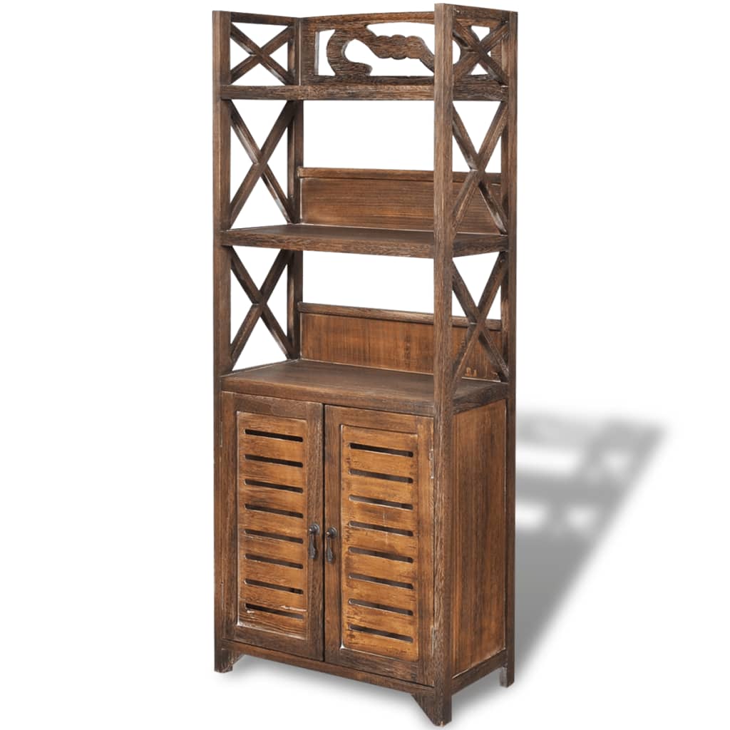 NNEVL Bathroom Cabinet Albuquerque Wood Brown 46x24x117.5 cm