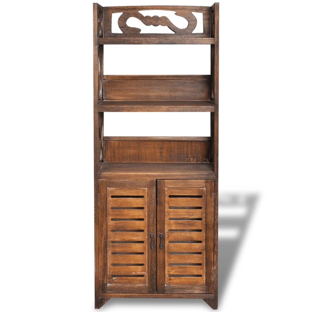 NNEVL Bathroom Cabinet Albuquerque Wood Brown 46x24x117.5 cm