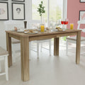 NNEVL Dining Table 140x80x75 cm Oak