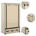 NNEVL Wardrobe Cream 87x49x159 cm Fabric
