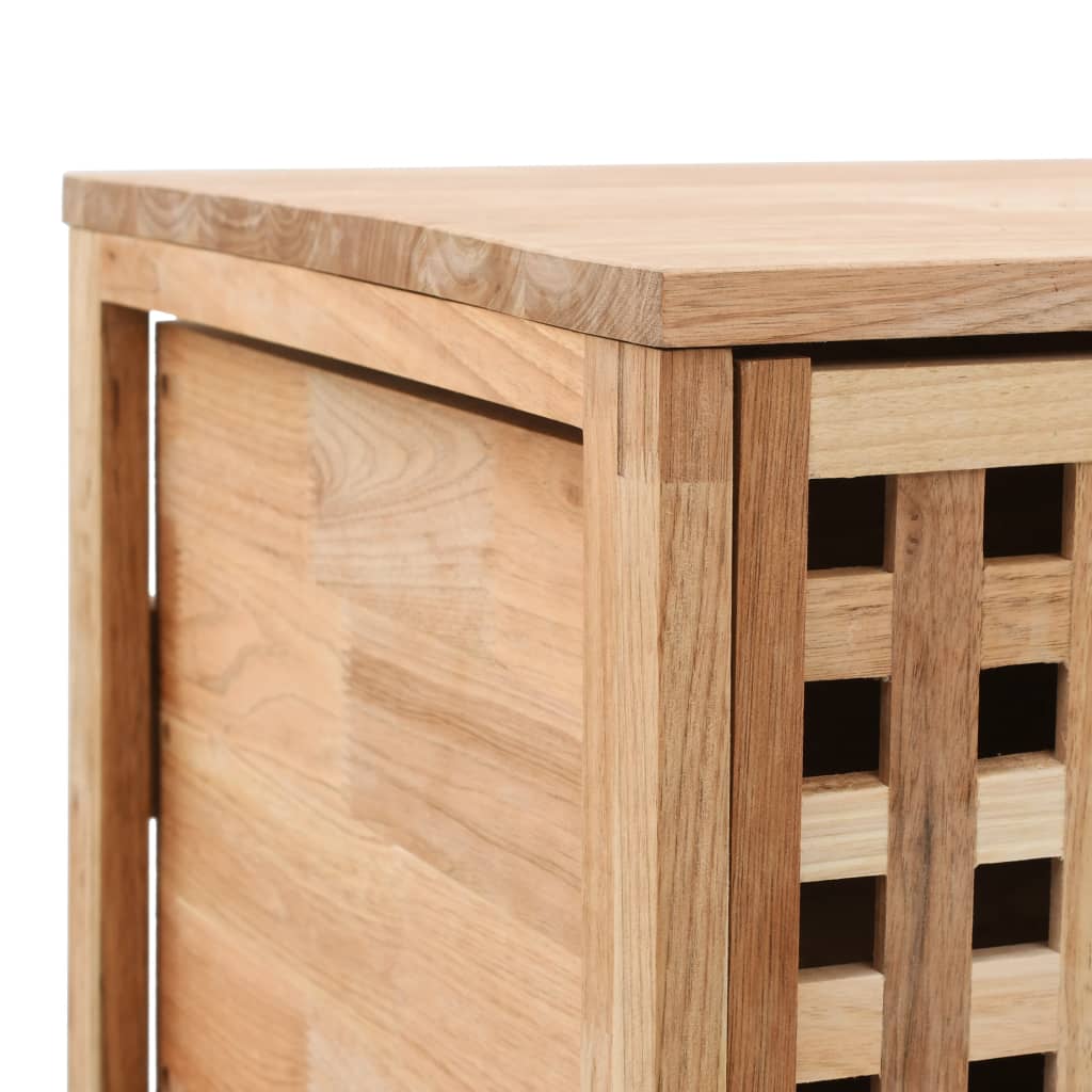 NNEVL Bathroom Cabinet 41x41x91 cm Solid Walnut Wood